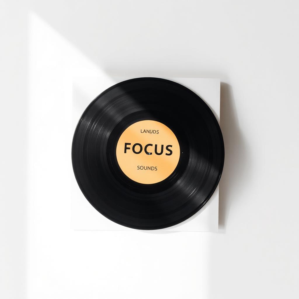 Focus Sounds digital audio pack vinyl mockup